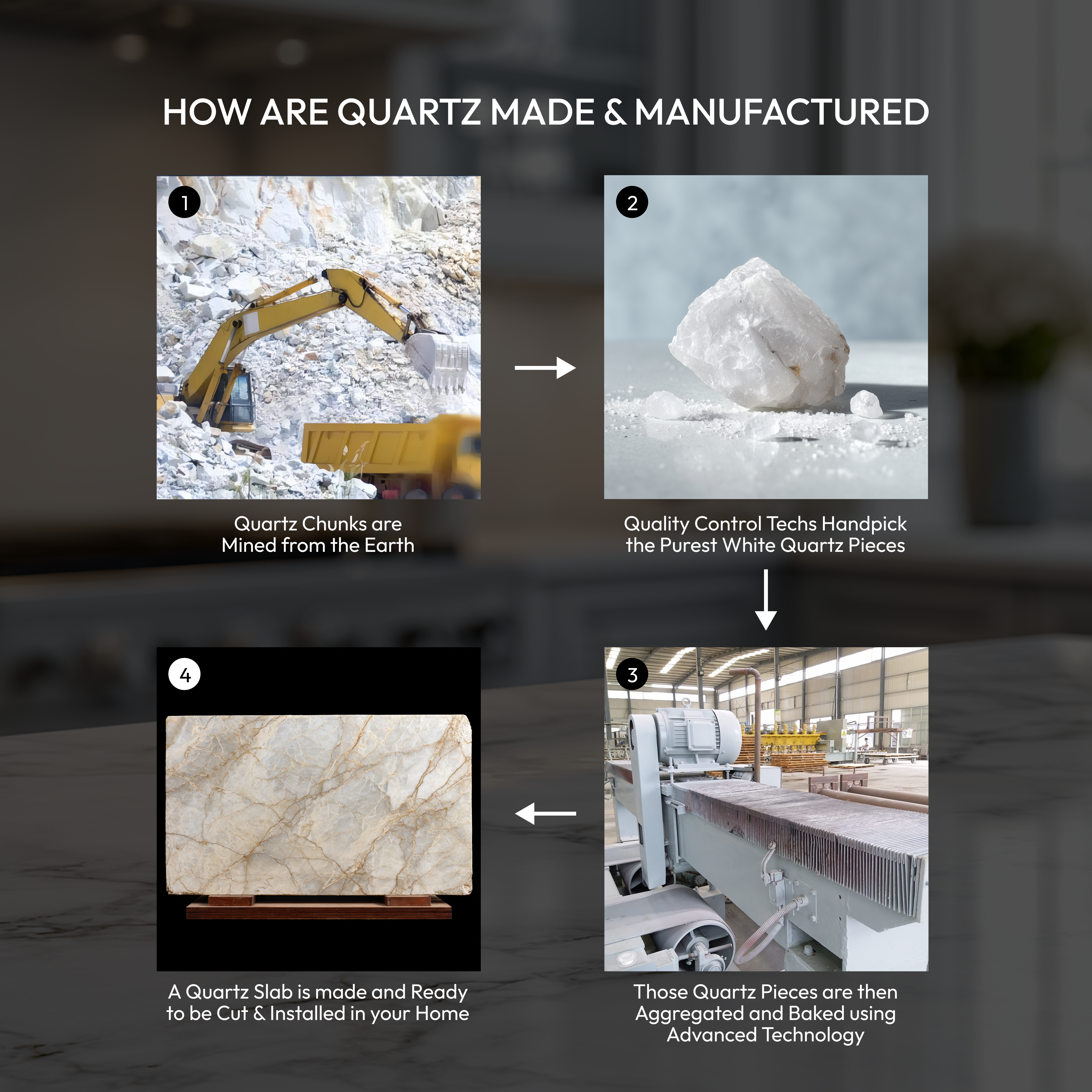 Belina Quartz QR 00288 B Calacatta Arctic Helsinki Series 10.5 ft x 4.82 ft Quartz - 20 mm | 10 Years and Replacement Warranty | Suitable for Kitchen, Restaurant, Counter Tops, Dining, Reception, office