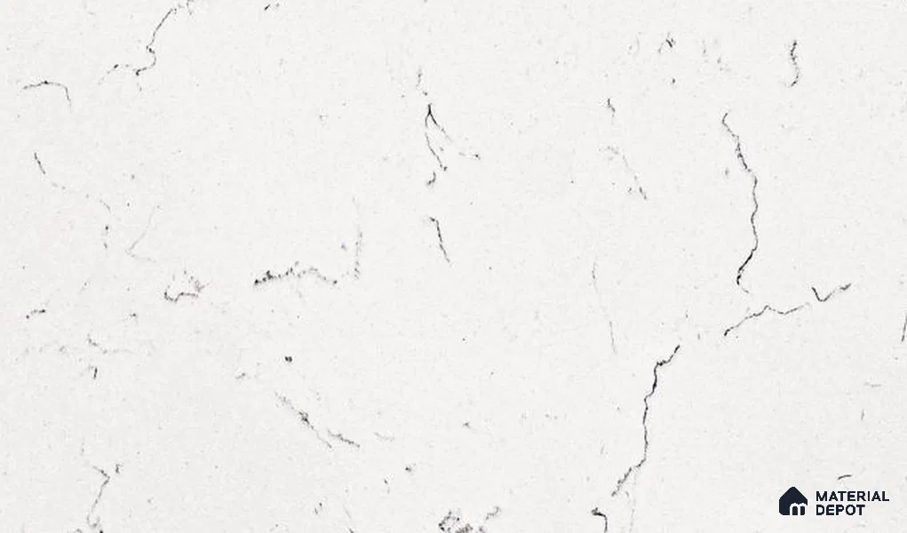 Belina Quartz QR 00323 Carrara Lucento Helsinki Series 10.5 ft x 5.35 ft Quartz - 20 mm | 10 Years and Replacement Warranty | Suitable for Kitchen, Restaurant, Counter Tops, Dining, Reception, office