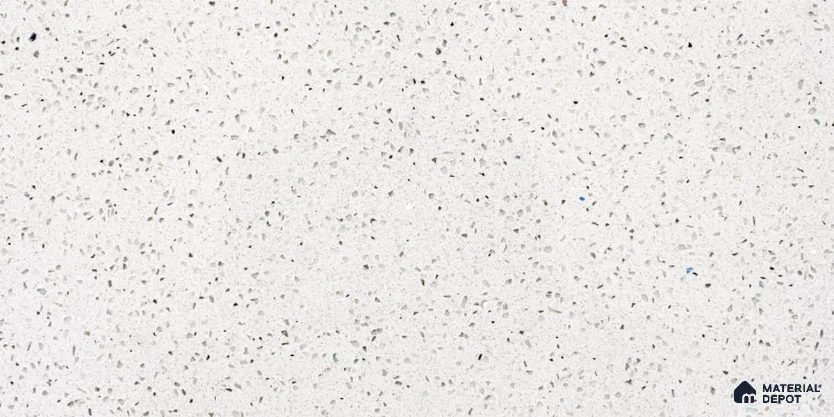Belina Quartz QR 00309 B White Celestia Helsinki Series 10.5 ft x 2.79 ft Quartz - 20 mm | 10 Years and Replacement Warranty | Suitable for Kitchen, Restaurant, Counter Tops, Dining, Reception, office