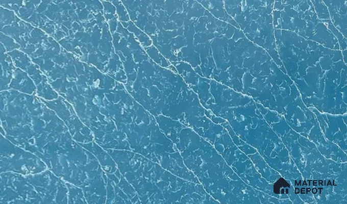 Belina Quartz QR 00301 Onyx Azure Helsinki Series 10.5 ft x 5.35 ft Quartz - 20 mm | 10 Years and Replacement Warranty | Suitable for Kitchen, Restaurant, Counter Tops, Dining, Reception, office