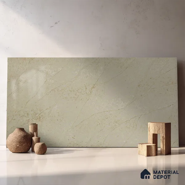 Belina Quartz QR 00330 Celestia Royale Gold Helsinki Series 10.5 ft x 5.35 ft Quartz - 20 mm | 10 Years and Replacement Warranty | Suitable for Kitchen, Restaurant, Counter Tops, Dining, Reception, office