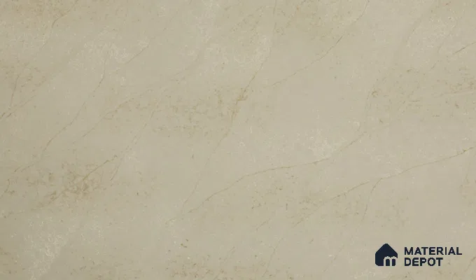 Belina Quartz QR 00330 Celestia Royale Gold Helsinki Series 10.5 ft x 5.35 ft Quartz - 20 mm | 10 Years and Replacement Warranty | Suitable for Kitchen, Restaurant, Counter Tops, Dining, Reception, office