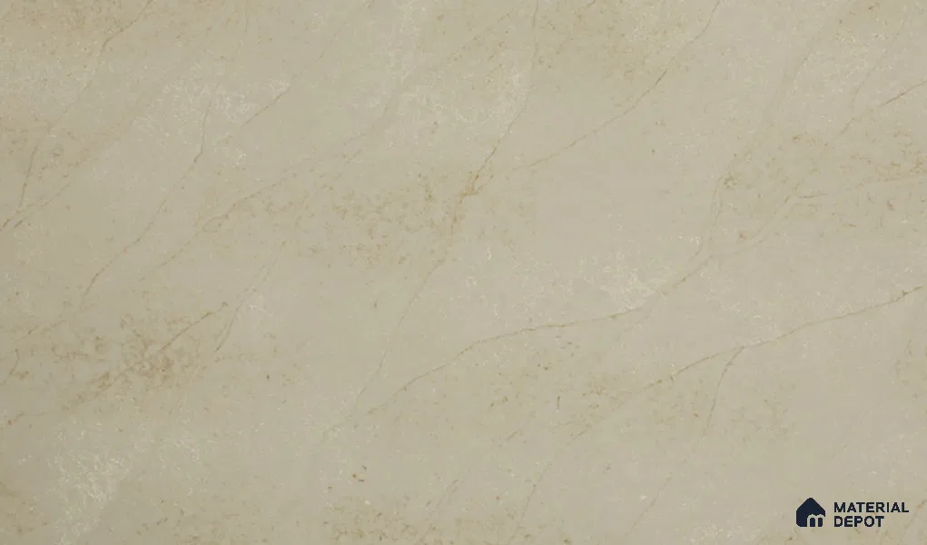 Belina Quartz QR 00330 Celestia Royale Gold Helsinki Series 10.5 ft x 5.35 ft Quartz - 20 mm | 10 Years and Replacement Warranty | Suitable for Kitchen, Restaurant, Counter Tops, Dining, Reception, office