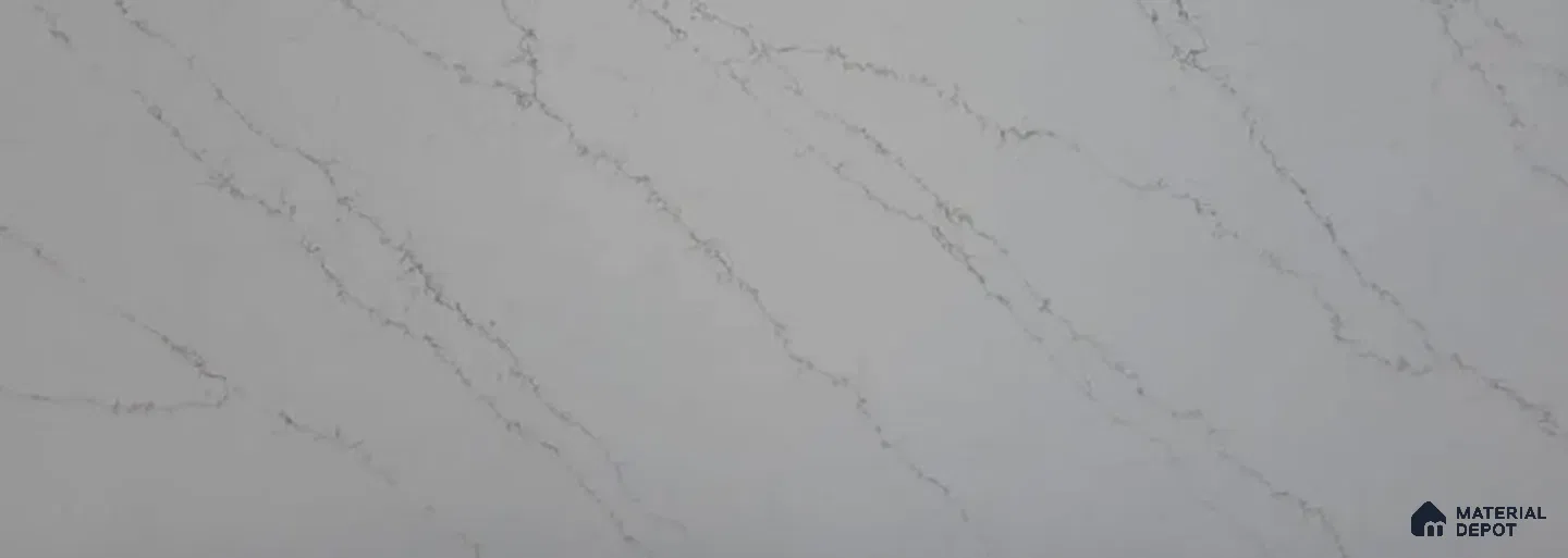 Belina Quartz QR 00276 Calacatta Siena Oro Helsinki Series 10.5 ft x 5.35 ft Quartz - 20 mm | 10 Years and Replacement Warranty | Suitable for Kitchen, Restaurant, Counter Tops, Dining, Reception, office (Sample)