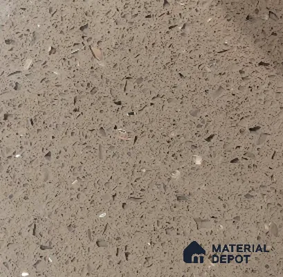 Belina Quartz QR 00398 Brown Galaxy Helsinki Series 10.5 ft x 5.35 ft Quartz - 20 mm | 10 Years Warranty | Suitable for Kitchen, Restaurant, Counter Tops, Dining, Reception, office