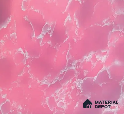 Belina Quartz QR 00299 Onyx Pink Rosella Helsinki Series 10.5 ft x 5.35 ft Quartz - 20 mm | 10 Years and Replacement Warranty | Suitable for Kitchen, Restaurant, Counter Tops, Dining, Reception, office