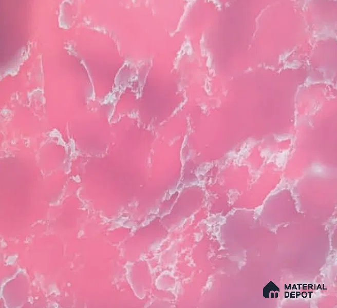 Belina Quartz QR 00299 Onyx Pink Rosella Helsinki Series 10.5 ft x 5.35 ft Quartz - 20 mm | 10 Years and Replacement Warranty | Suitable for Kitchen, Restaurant, Counter Tops, Dining, Reception, office