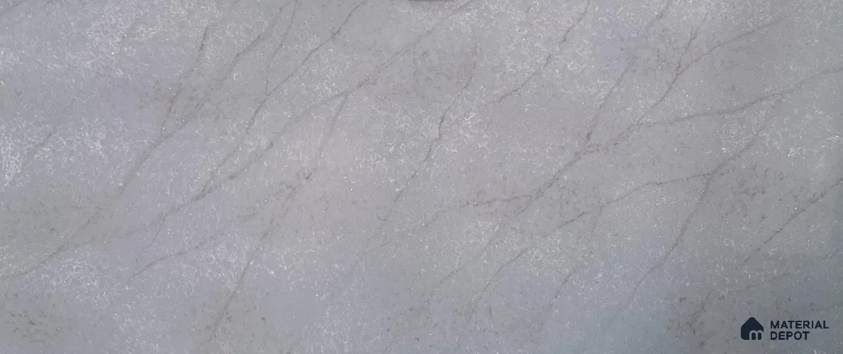 Belina Quartz QR 00382 Nimbus Ash Helsinki Series 10.5 ft x 5.35 ft Quartz - 20 mm | 10 Years and Replacement Warranty | Suitable for Kitchen, Restaurant, Counter Tops, Dining, Reception, office