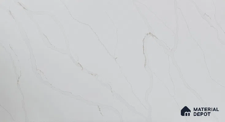 Belina Quartz QR 00284 Madura Royale Gold Helsinki Series 10.5 ft x 5.35 ft Quartz - 20 mm | 10 Years and Replacement Warranty | Suitable for Kitchen, Restaurant, Counter Tops, Dining, Reception, office