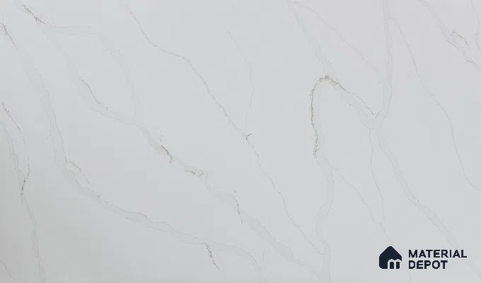 Belina Quartz QR 00284 Madura Royale Gold Helsinki Series 10.5 ft x 5.35 ft Quartz - 20 mm | 10 Years and Replacement Warranty | Suitable for Kitchen, Restaurant, Counter Tops, Dining, Reception, office