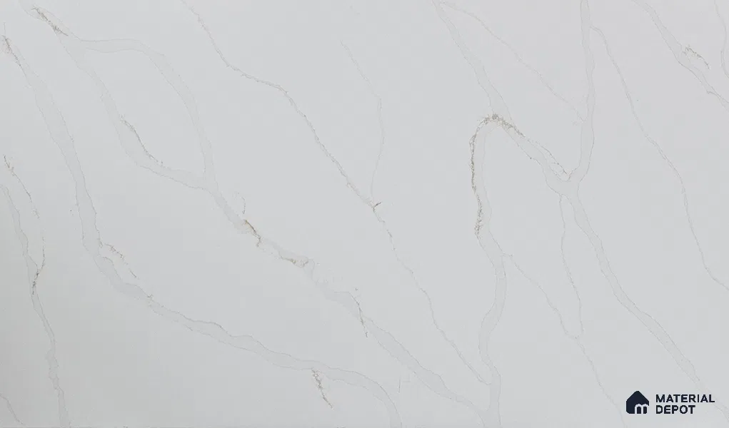 Belina Quartz QR 00284 Madura Royale Gold Helsinki Series 10.5 ft x 5.35 ft Quartz - 20 mm | 10 Years and Replacement Warranty | Suitable for Kitchen, Restaurant, Counter Tops, Dining, Reception, office