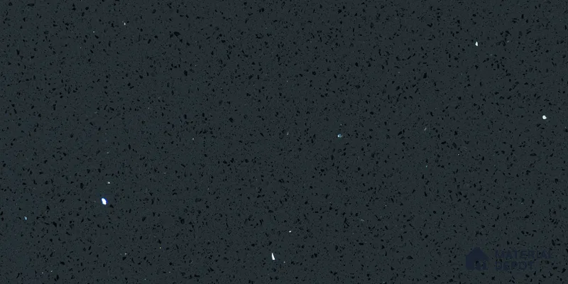 Belina Quartz QR 00313 Dark Grey Cosmos Helsinki Series 10.5 ft x 5.35 ft Quartz - 20 mm | 10 Years and Replacement Warranty | Suitable for Kitchen, Restaurant, Counter Tops, Dining, Reception, office