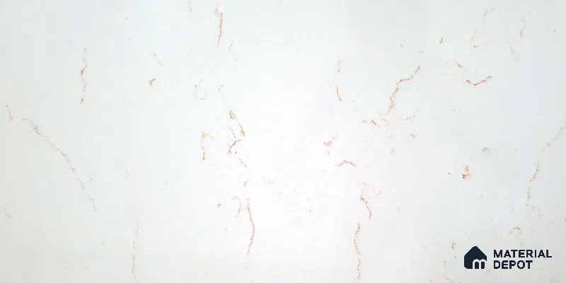 Belina Quartz QR 00322 Carrara Gold Aura Helsinki Series 10.5 ft x 5.35 ft Quartz - 20 mm | 10 Years and Replacement Warranty | Suitable for Kitchen, Restaurant, Counter Tops, Dining, Reception, office