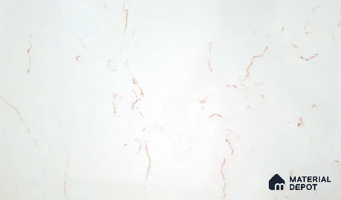 Belina Quartz QR 00322 Carrara Gold Aura Helsinki Series 10.5 ft x 5.35 ft Quartz - 20 mm | 10 Years and Replacement Warranty | Suitable for Kitchen, Restaurant, Counter Tops, Dining, Reception, office