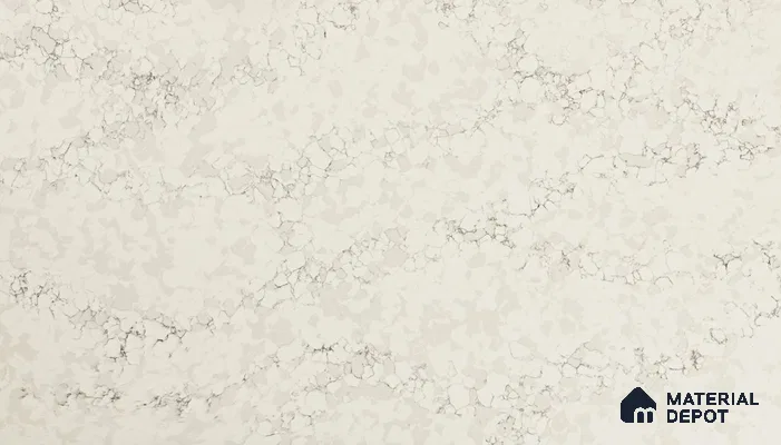 Belina Quartz QR 00282 Calacatta Belluno Grey Helsinki Series 10.5 ft x 5.35 ft Quartz - 20 mm | 10 Years and Replacement Warranty | Suitable for Kitchen, Restaurant, Counter Tops, Dining, Reception, office