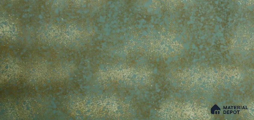 Belina Quartz QR 00333 Verde Imperial Helsinki Series 10.5 ft x 5.35 ft Quartz - 20 mm | 10 Years and Replacement Warranty | Suitable for Kitchen, Restaurant, Counter Tops, Dining, Reception, office