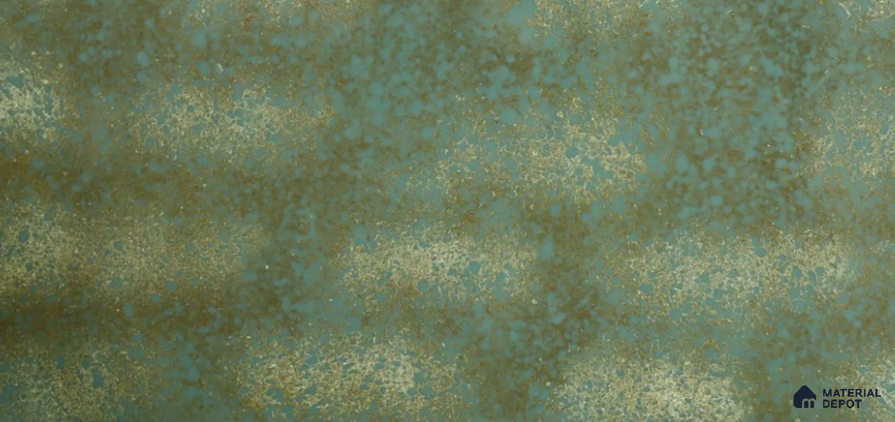 Belina Quartz QR 00333 Verde Imperial Helsinki Series 10.5 ft x 5.35 ft Quartz - 20 mm | 10 Years and Replacement Warranty | Suitable for Kitchen, Restaurant, Counter Tops, Dining, Reception, office
