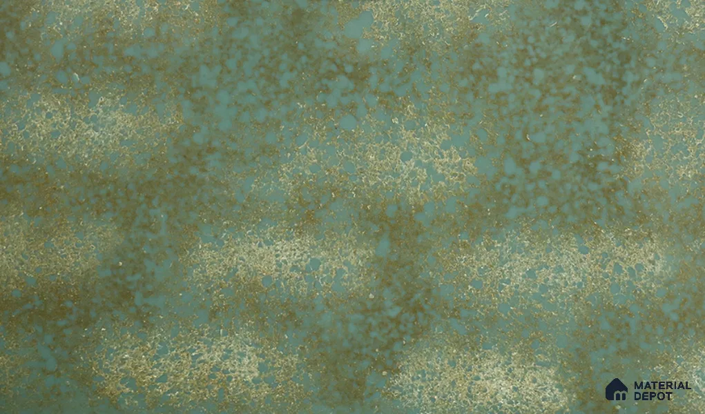 Belina Quartz QR 00333 Verde Imperial Helsinki Series 10.5 ft x 5.35 ft Quartz - 20 mm | 10 Years and Replacement Warranty | Suitable for Kitchen, Restaurant, Counter Tops, Dining, Reception, office