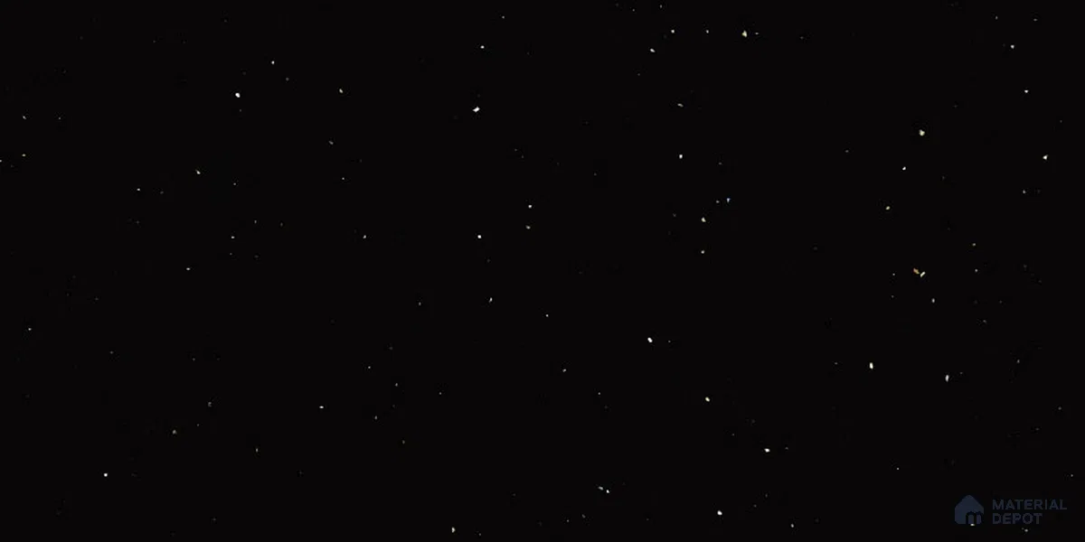 Belina Quartz QR 00311 Black Nova Helsinki Series 10.5 ft x 5.35 ft Quartz - 20 mm | 10 Years and Replacement Warranty | Suitable for Kitchen, Restaurant, Counter Tops, Dining, Reception, office