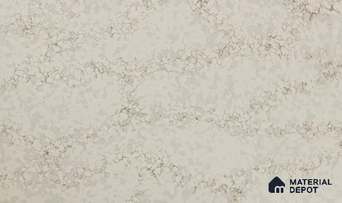 Belina Quartz QR 00281 Calacatta Aurelia Brown Helsinki Series 10.5 ft x 5.35 ft Quartz - 20 mm | 10 Years and Replacement Warranty | Suitable for Kitchen, Restaurant, Counter Tops, Dining, Reception, office