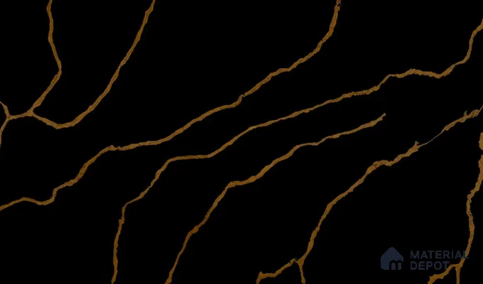 Belina Quartz QR 00291 Calacatta Golden Satwario Helsinki Series 10.5 ft x 5.35 ft Quartz - 20 mm | 10 Years and Replacement Warranty | Suitable for Kitchen, Restaurant, Counter Tops, Dining, Reception, office