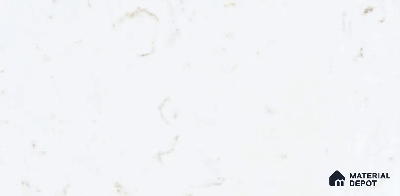 Belina Quartz QR 00285 Carrara Tioli White Helsinki Series 10.5 ft x 5.35 ft Quartz - 20 mm | 10 Years and Replacement Warranty | Suitable for Kitchen, Restaurant, Counter Tops, Dining, Reception, office