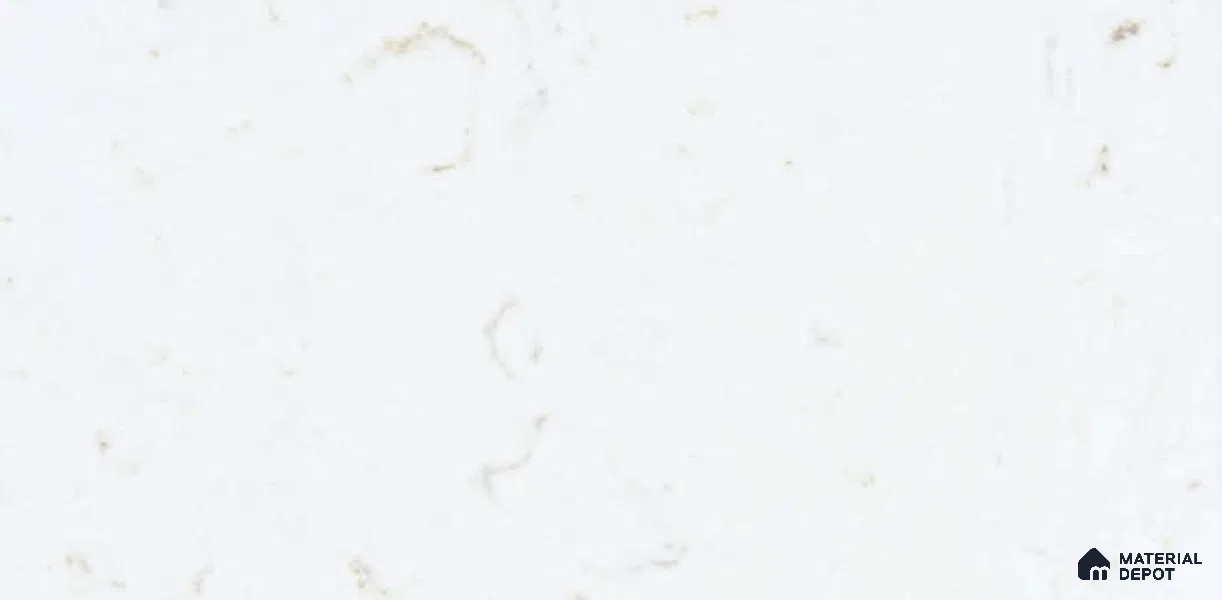 Belina Quartz QR 00285 Carrara Tioli White Helsinki Series 10.5 ft x 5.35 ft Quartz - 20 mm | 10 Years and Replacement Warranty | Suitable for Kitchen, Restaurant, Counter Tops, Dining, Reception, office