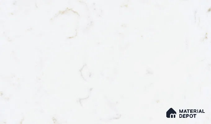 Belina Quartz QR 00285 Carrara Tioli White Helsinki Series 10.5 ft x 5.35 ft Quartz - 20 mm | 10 Years and Replacement Warranty | Suitable for Kitchen, Restaurant, Counter Tops, Dining, Reception, office