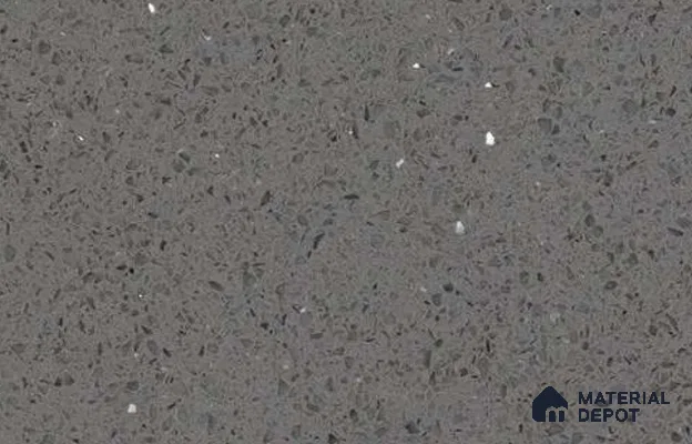 Belina Quartz QR 00365 B Graphite Shimmer Jumbo Helsinki Series 10.83 ft x 5.41 ft Quartz - 20 mm | 10 Years and Replacement Warranty | Suitable for Kitchen, Restaurant, Counter Tops, Dining, Reception, office