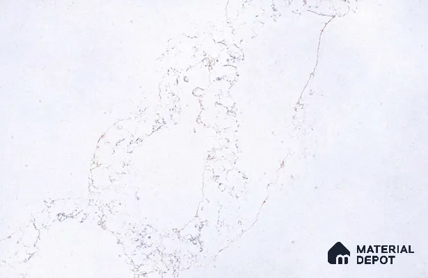 Belina Quartz QR 00340 B Frosted Veil Jumbo Helsinki Series 10.83 ft x 5.41 ft Quartz - 20 mm | 10 Years and Replacement Warranty | Suitable for Kitchen, Restaurant, Counter Tops, Dining, Reception, office
