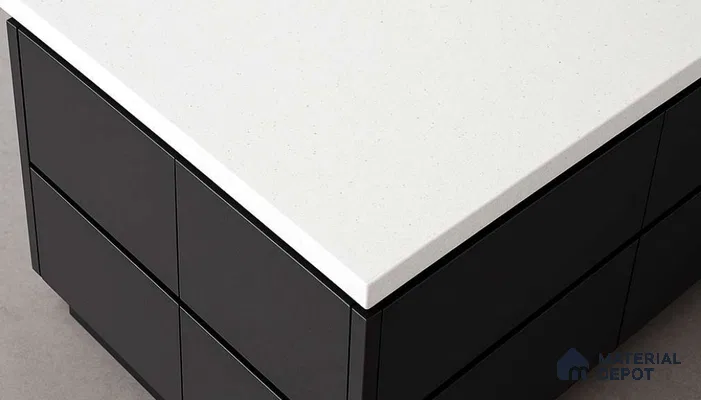 Belina Quartz QR 00355 B Frosted Pearl Jumbo Helsinki Series 10.83 ft x 5.41 ft Quartz - 20 mm | 10 Years and Replacement Warranty | Suitable for Kitchen, Restaurant, Counter Tops, Dining, Reception, office