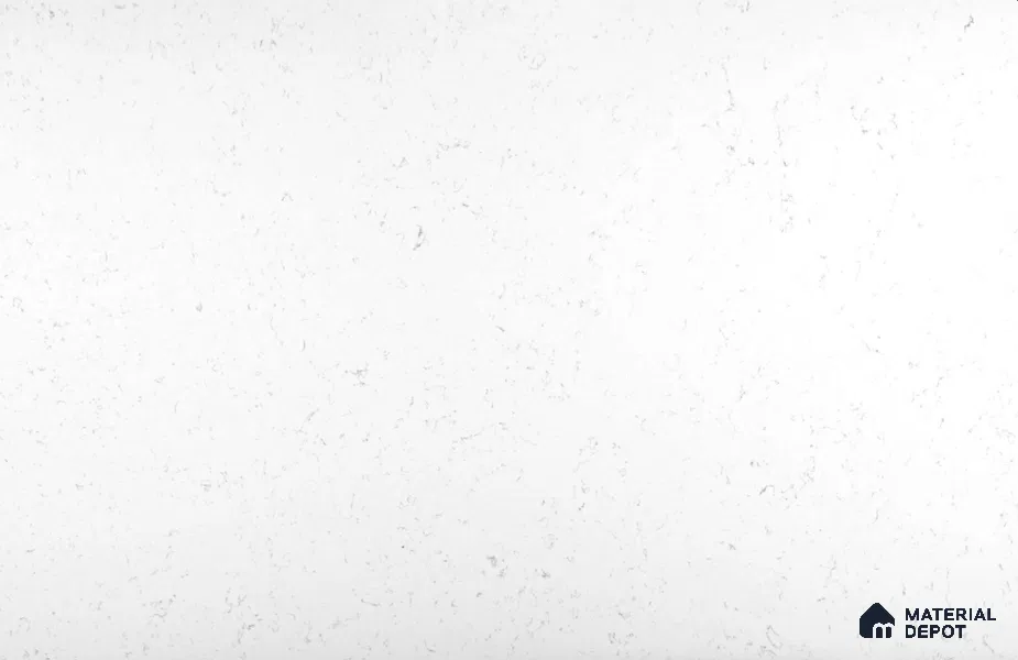 Belina Quartz QR 00350 B Frosted Carrara Jumbo Helsinki Series 10.83 ft x 5.41 ft Quartz - 20 mm | 10 Years and Replacement Warranty | Suitable for Kitchen, Restaurant, Counter Tops, Dining, Reception, office