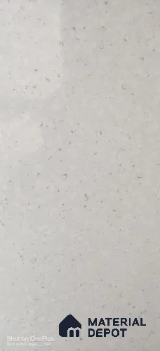 Belina Quartz QR 00368 Arctic Veil White Helsinki Series 11.5 ft x 6.5 ft Quartz - 20 mm | 10 Years of Replacement Warranty | Suitable for Kitchen, Restaurant, Counter Tops, Dining, Reception, office