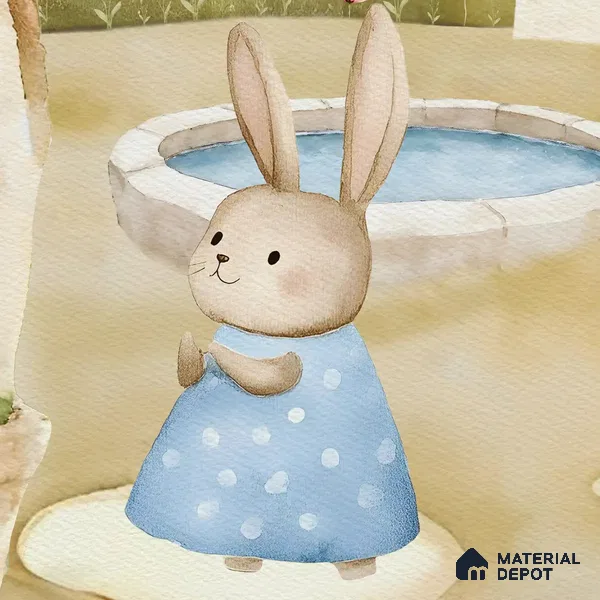 Hoppington Kids Room Soft Feel Wallpaper