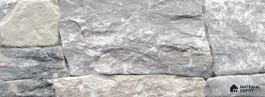 Stone Wall & Floor Tile TL 10511 C  16 in x 6.4 in Porcelain Matte Finish - 9 mm