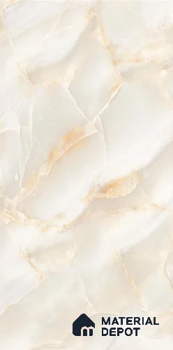 TL 08622 Ivory 5.25 ft x 2.62 ft Glossy Finish Vitrified Floor & Wall Tile - 9 mm
