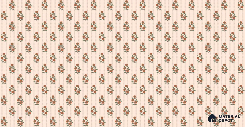 Japanese Orange Bouquet Motif Wallpaper Reflecting Traditional Art and Culture Wallpaper | Material Depot