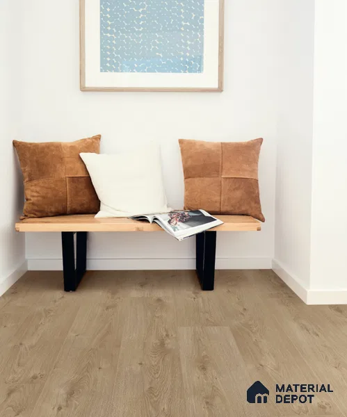 Laminate Wood Floor STY00418(AP) Natural Beige Oak LF 00353 F | 49.6 inch x 7.55 inch x 8 mm |  | Suitable for Flooring, Living Room, Bedroom