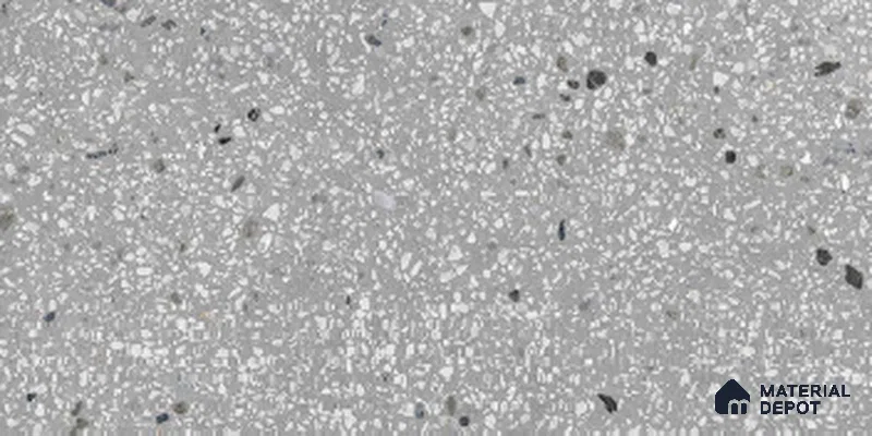 Wall,Floor Tile TL 10164 B Terraza Charcoal 4 ft x 2 ft Vitrified Matte Finish Tile - 9 mm | Suitable For Kitchen, Bathroom Walls and Backsplashes (Sample)