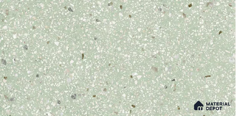 Wall,Floor Tile TL 10164 Terraza Verde 4 ft x 2 ft Vitrified Matte Finish Tile - 9 mm | Suitable For Kitchen, Bathroom Walls and Backsplashes (Sample)
