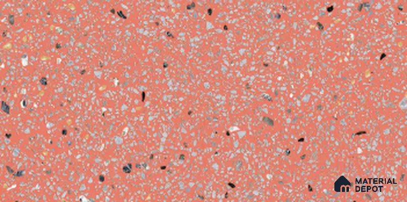 Wall,Floor Tile TL 10164 G Terraza Rosso 4 ft x 2 ft Vitrified Matte Finish Tile - 9 mm | Suitable For Kitchen, Bathroom Walls and Backsplashes (Sample)