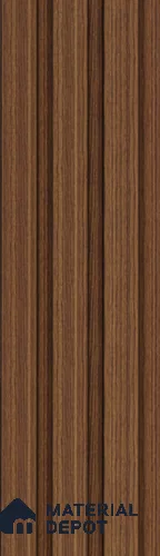 Brown Wooden Louver PN 05459 8 ft x 5 inch Charcoal Panel - 11 mm | Suitable for Feature Wall, TV Unit & Living Room | Width is Subjected to 5% Variation