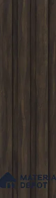 Brown Wooden Louver PN 05460 8 ft x 5 inch Charcoal Panel - 11 mm | Suitable for Feature Wall, TV Unit & Living Room | Width is Subjected to 5% Variation