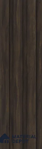 Brown Wooden Louver PN 05460 8 ft x 5 inch Charcoal Panel - 11 mm | Suitable for Feature Wall, TV Unit & Living Room | Width is Subjected to 5% Variation