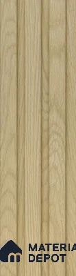 Beige Wooden Louver PN 05461 8 ft x 5 inch Charcoal Panel - 11 mm | Suitable for Feature Wall, TV Unit & Living Room | Width is Subjected to 5% Variation