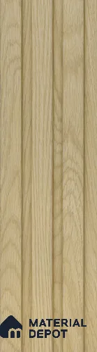 Beige Wooden Louver PN 05461 8 ft x 5 inch Charcoal Panel - 11 mm | Suitable for Feature Wall, TV Unit & Living Room | Width is Subjected to 5% Variation