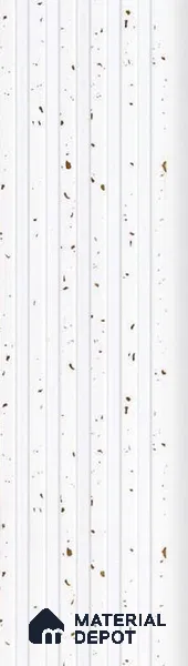 White Patterned Louver PN 05467 8 ft x 5 inch Charcoal Panel - 11 mm | Suitable for Feature Wall, TV Unit & Living Room | Width is Subjected to 5% Variation