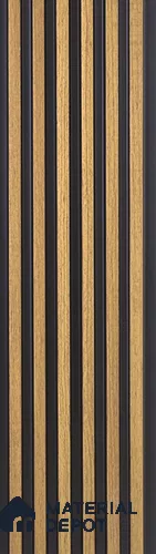 Brown Wooden Louver PN 05469 8 ft x 5 inch Charcoal Panel - 11 mm | Suitable for Feature Wall, TV Unit & Living Room | Width is Subjected to 5% Variation