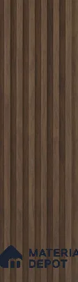 Brown Wooden Louver PN 05473 8 ft x 5 inch Charcoal Panel - 11 mm | Suitable for Feature Wall, TV Unit & Living Room | Width is Subjected to 5% Variation
