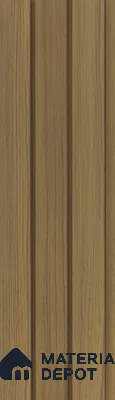 Brown Wooden Louver PN 05475 8 ft x 5 inch Charcoal Panel - 11 mm | Suitable for Feature Wall, TV Unit & Living Room | Width is Subjected to 5% Variation
